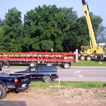 Arch arriving in 2 halves